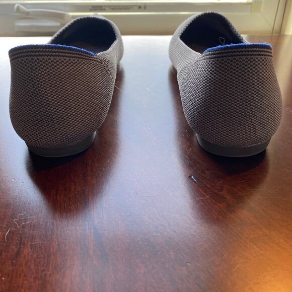 Size W 8 Rothy’s Birdseye womens shoes gray grey - Picture 4 of 7